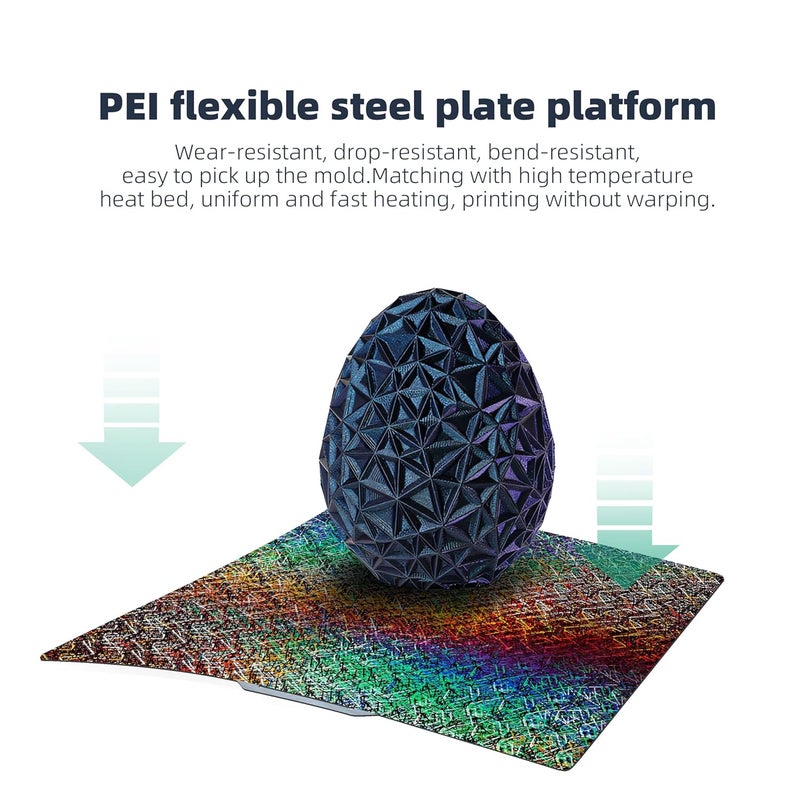 GOMENL Build Plate for Bambu Lab P1S: Build Plate for Bambu Lab A1 X1C X1 X1E P1P P1S, A1 Build Plate P1S Plate for Bambu Lab 3D Printer, 257x257mm Textured Smooth Sheet Bed Spring Steel Plate - Image 5